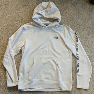 White Northface hoodie - Medium